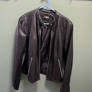 Faux leather jacket
